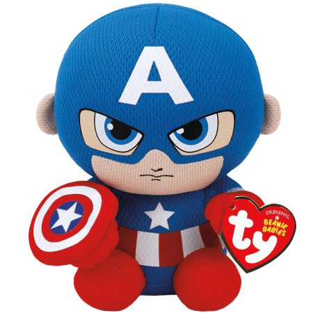 MARVEL AMERIKA KAPITÁNY PLÜSS 15 CM TY BEANIE BABIES