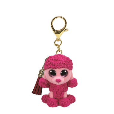 TY Mini Boos Clip PATSY - rózsaszín pudli 6cm