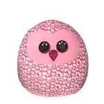  Ty Squish-a-Boos párna alakú plüss figura PINKY, 22 cm - rózsaszín bagoly