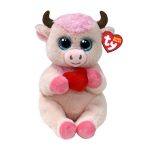   Ty Beanie Bellies plüss figura SPRINKLES, 15 cm - tehén szívvel 