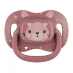   Canpol babies Szilikon szimmetrikus cumi, 6-18hó, 1db, CUTE ANIMALS - pink