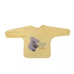 Baby Care hímzett hosszú ujjú pamut előke - Unisex