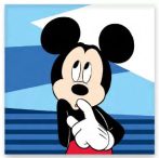   Disney Mickey Shy kéztörlő, arctörlő, törölköző 30x30cm
