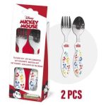 Disney Mickey fém evőeszköz készlet - 2 darabos  