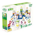   BiOBUDDi BB-0005 | legó-dupló-kompatibilis bio építőjáték alaplappal | Tanulás – betűk