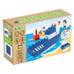   BiOBUDDi BB-0250 | legó-dupló-kompatibilis bio építőjáték | Rendőrhajó