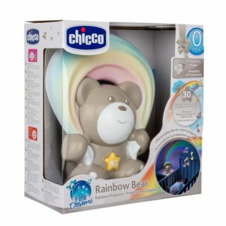 Chicco Rainbow Bear - Szivárvány maci zene-fény projektor elemes