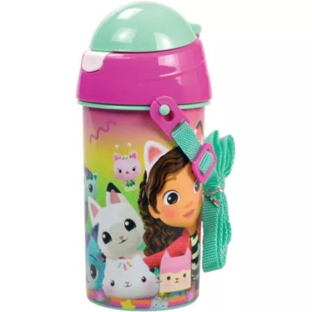 Gabi babaháza Color Fade műanyag szívószálas kulacs akasztóval 500 ml Gabi babaháza Color Fade műanyag szívószálas kulacs akasztóval 500 ml